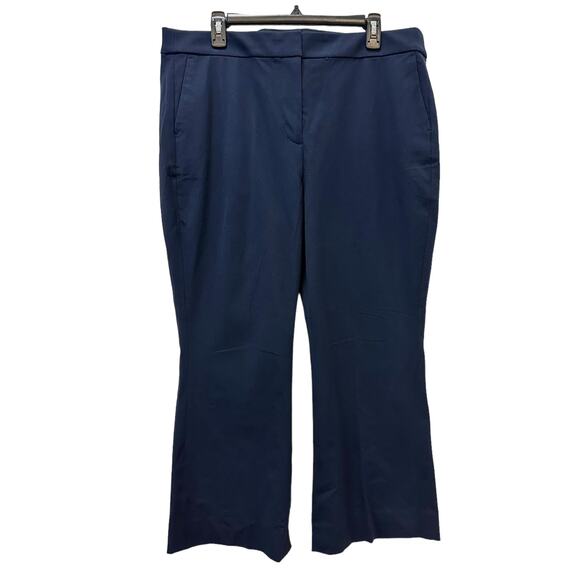 J.crew Factory Kelsey flare pant in Navy BG357 Size 16 $98 - Picture 4 of 10